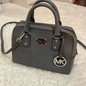 Michael Kors Gray Satchel Bag